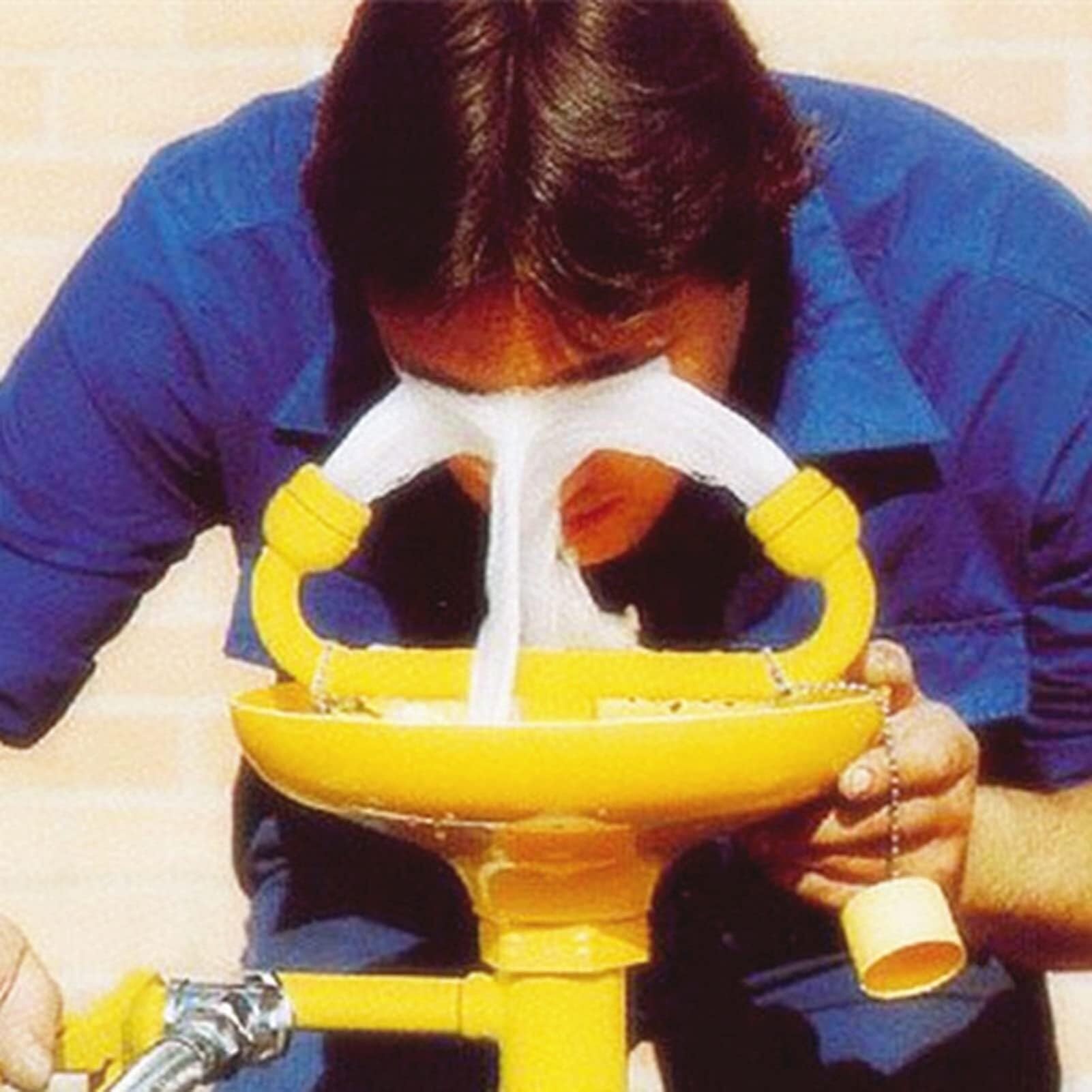 Lavado Ocular Emergencia, Estación Lavaojos con Pedal, Acero Inoxidable del Revestimiento del ABS, Montado en Pedal, para Lab Factory