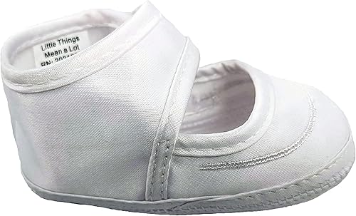 Miniatura 5 de Zapato de bautizo de satén para niñas con cruz celta y roseta