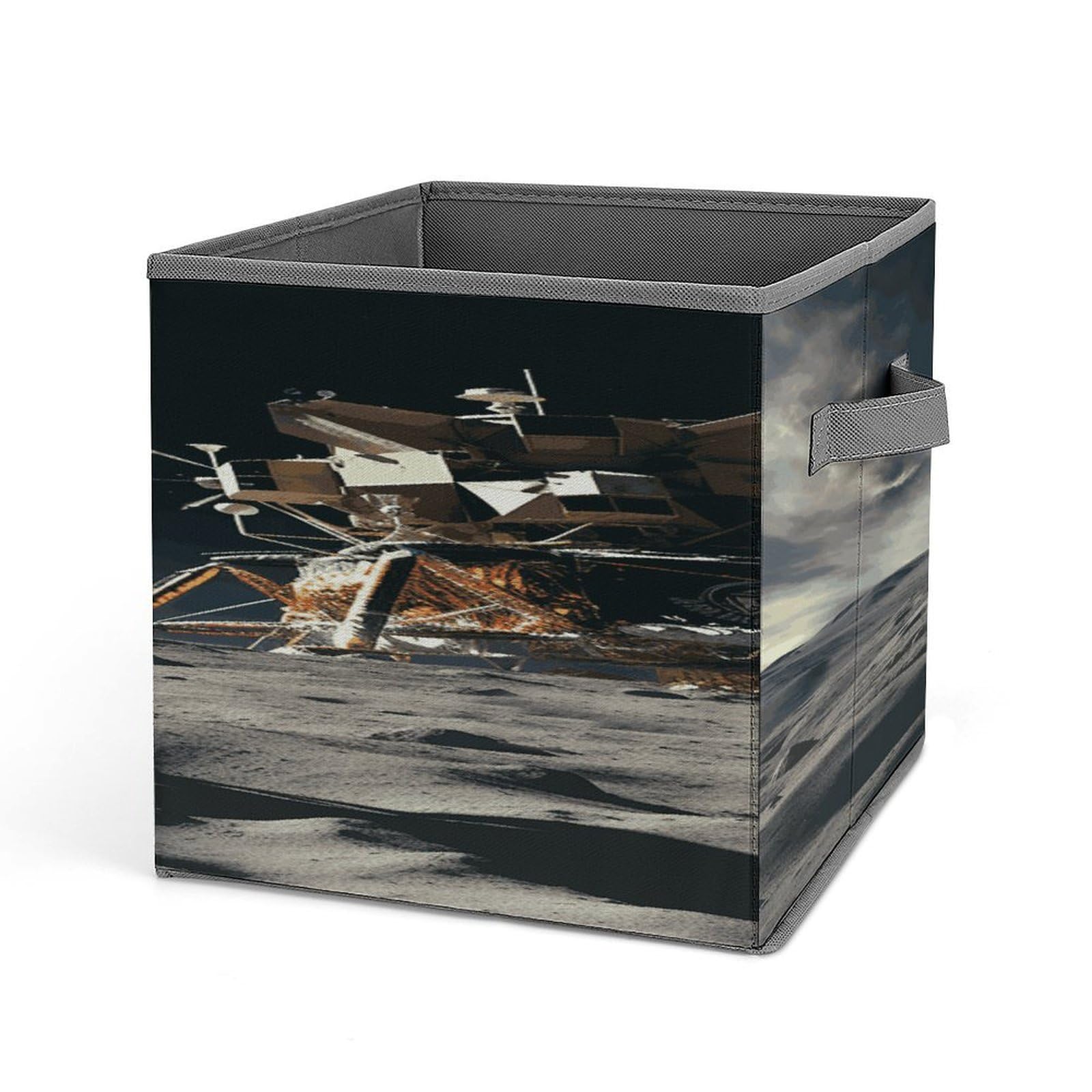 Fekiloot Style Astronaut Landing On The Moon Storage Bins Storage Baskets