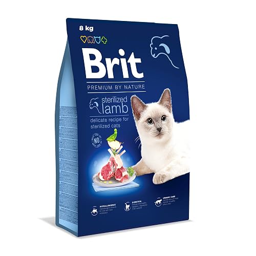 BRIT Premium by Nature STERILIZED Dry Cat Food Lamb 8 kg
