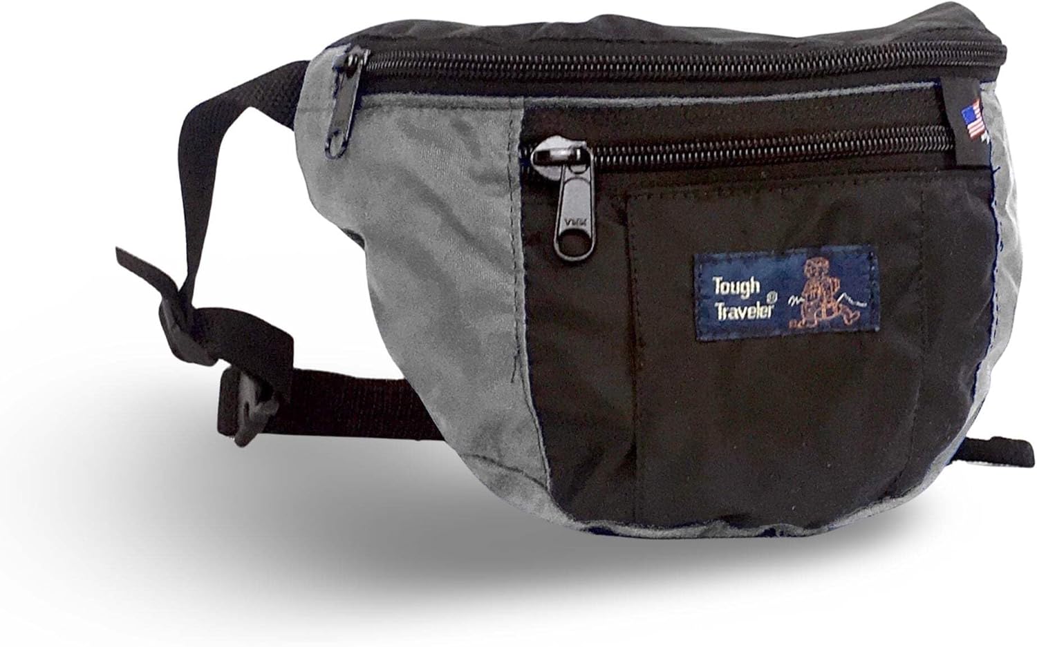 Tough Traveler | Made in USA | SIDEKICK Waist Pack Grey/Black