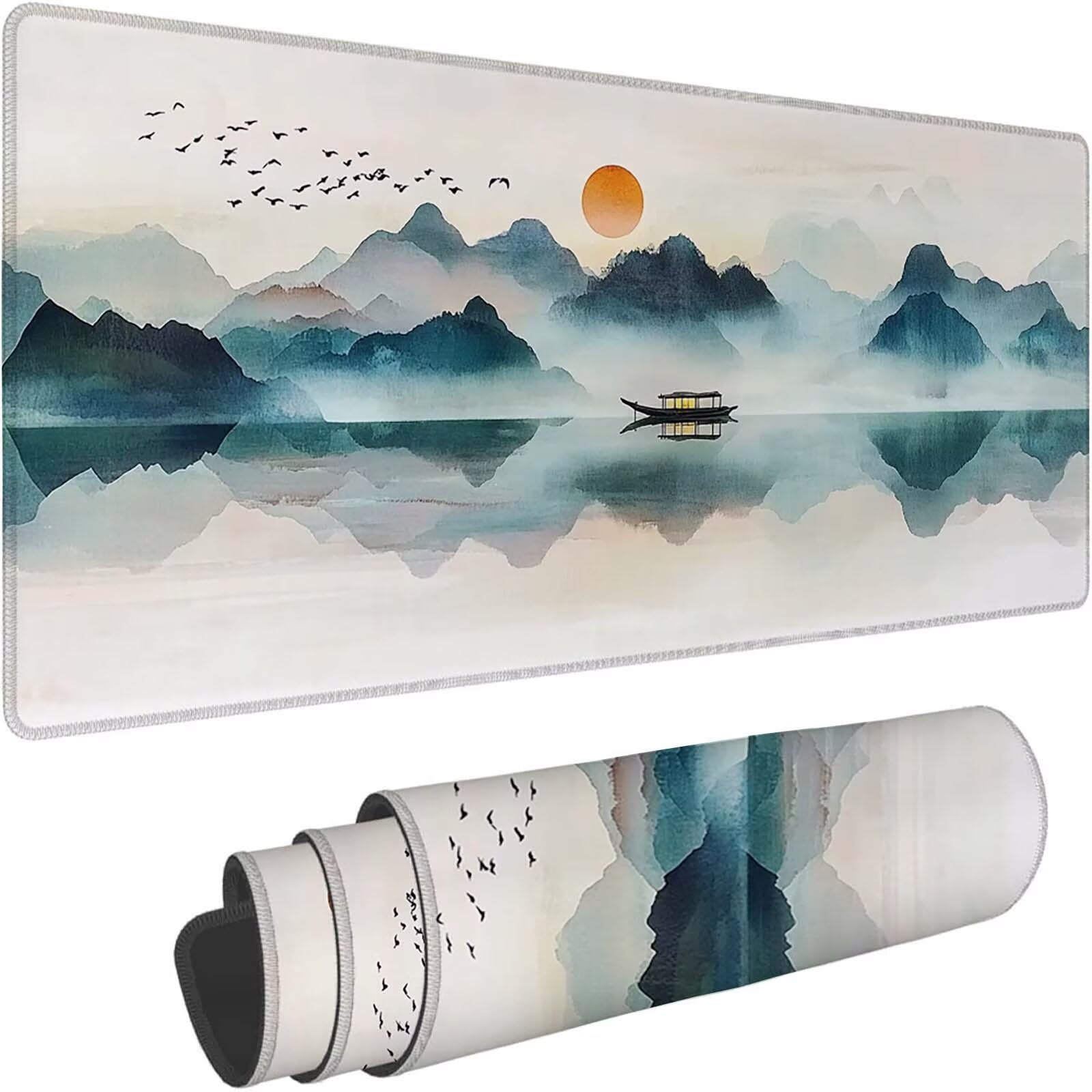Tappetino Mouse 900x450mm | Superficie Ultra-Liscia | Crema 0-z586