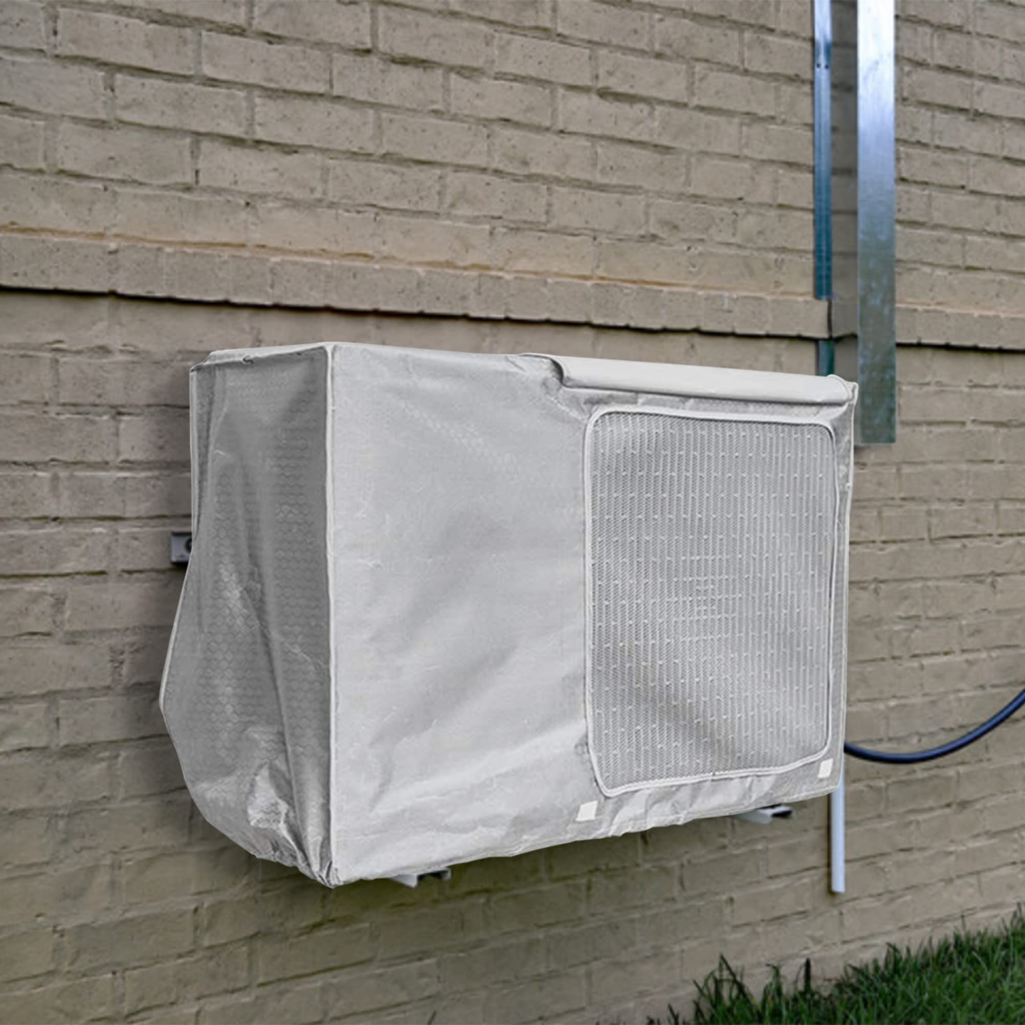 Copertura Condizionatore Esterno, Copri Condizionatore da Esterno, Fodera Protettiva per condizionatore Impermeabile Anti-Polvere Anti-Neve 90 * 40 * 70cm