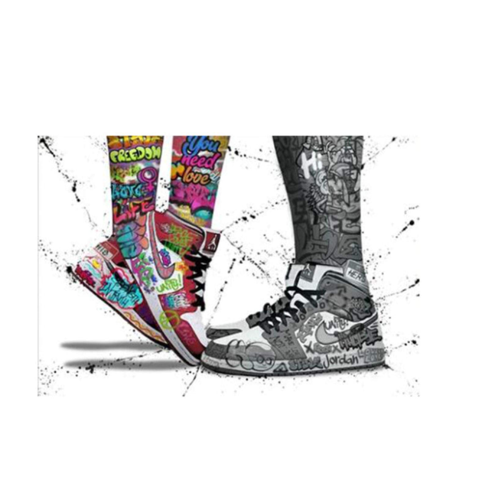WallArena - Impression sur toile - Chaussures sport - 120x80 cm