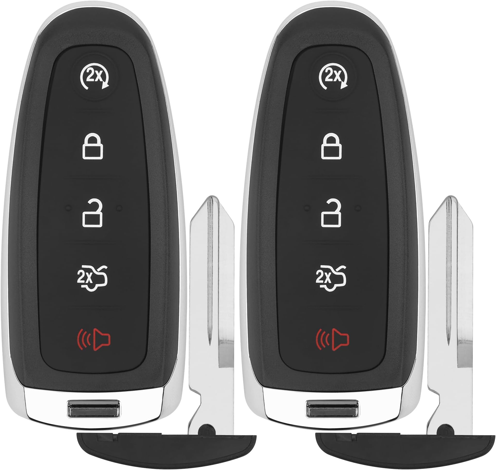 Key Fob Remote Replacement for 2011-2015 Ford Edge Explorer/ 15-17 Expedition/ 13-19 Flex Taurus/ 15-19 Focus/ 13-16 Lincoln MKS/ 13-19 MKT/ 16-17 Navigator Car Keyless,FCC M3N5WY8609 2AOKM-FD10, 2PCS