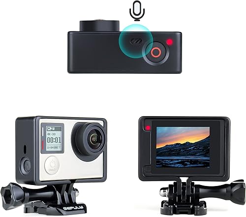 Miniatura 4 de GEPULY Carcasa protectora de montaje en marco con accesorios de soporte y tapa de lente para cámaras GoPro Hero 3, Hero3+, Hero 4 Black Silver