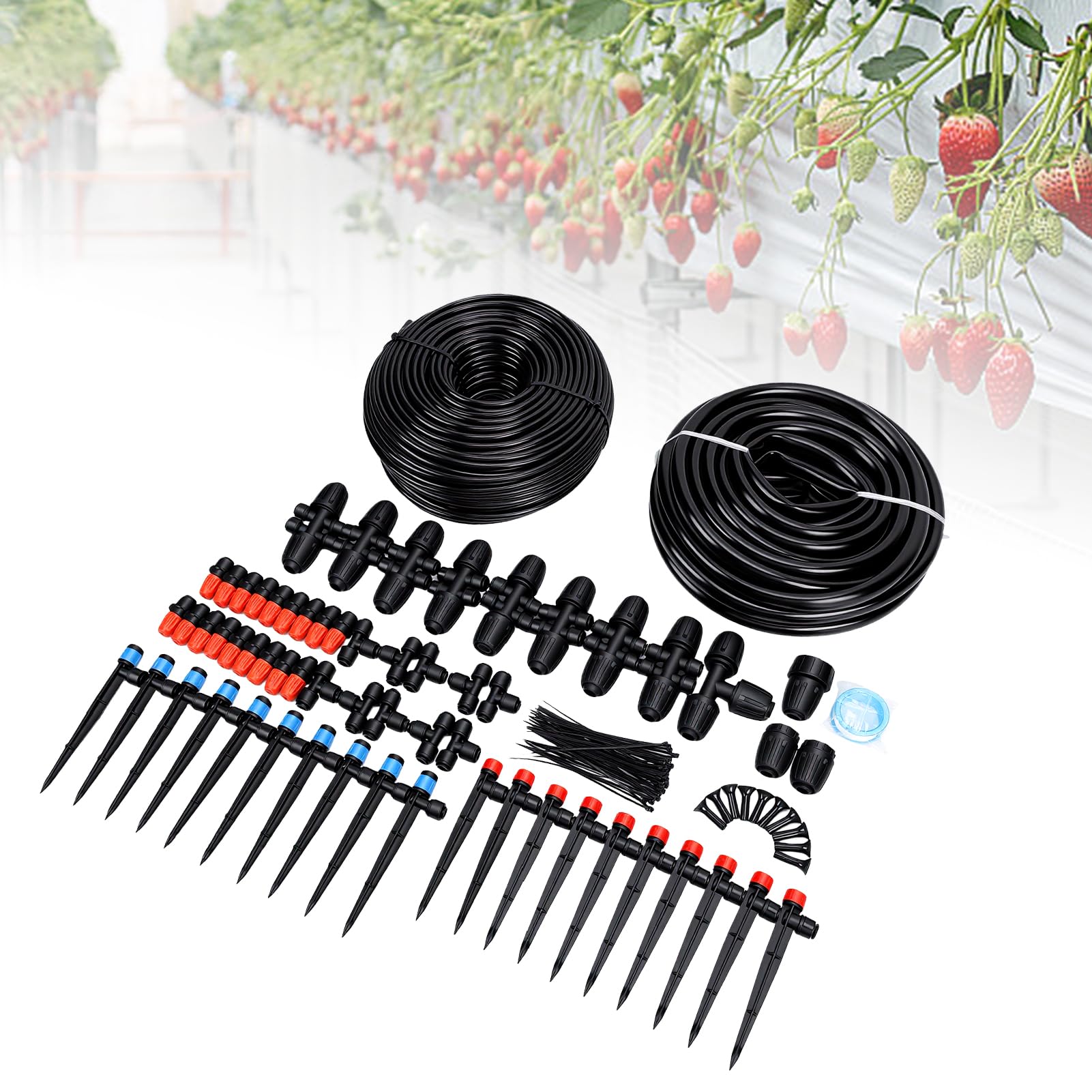 Tropfbewässerungs Kit mit Schnellanschluss Einstellbares Gartenbewä