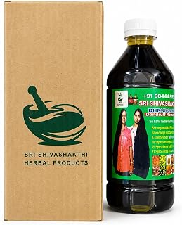 Sri Shivashakthi Brungamalaka Adivasi Herbal Hair Oil, Ayurvedic Formula for Hair Growth, Scalp Nourishment, Hair Fall Control and Dandruff Removal, for Men and Women