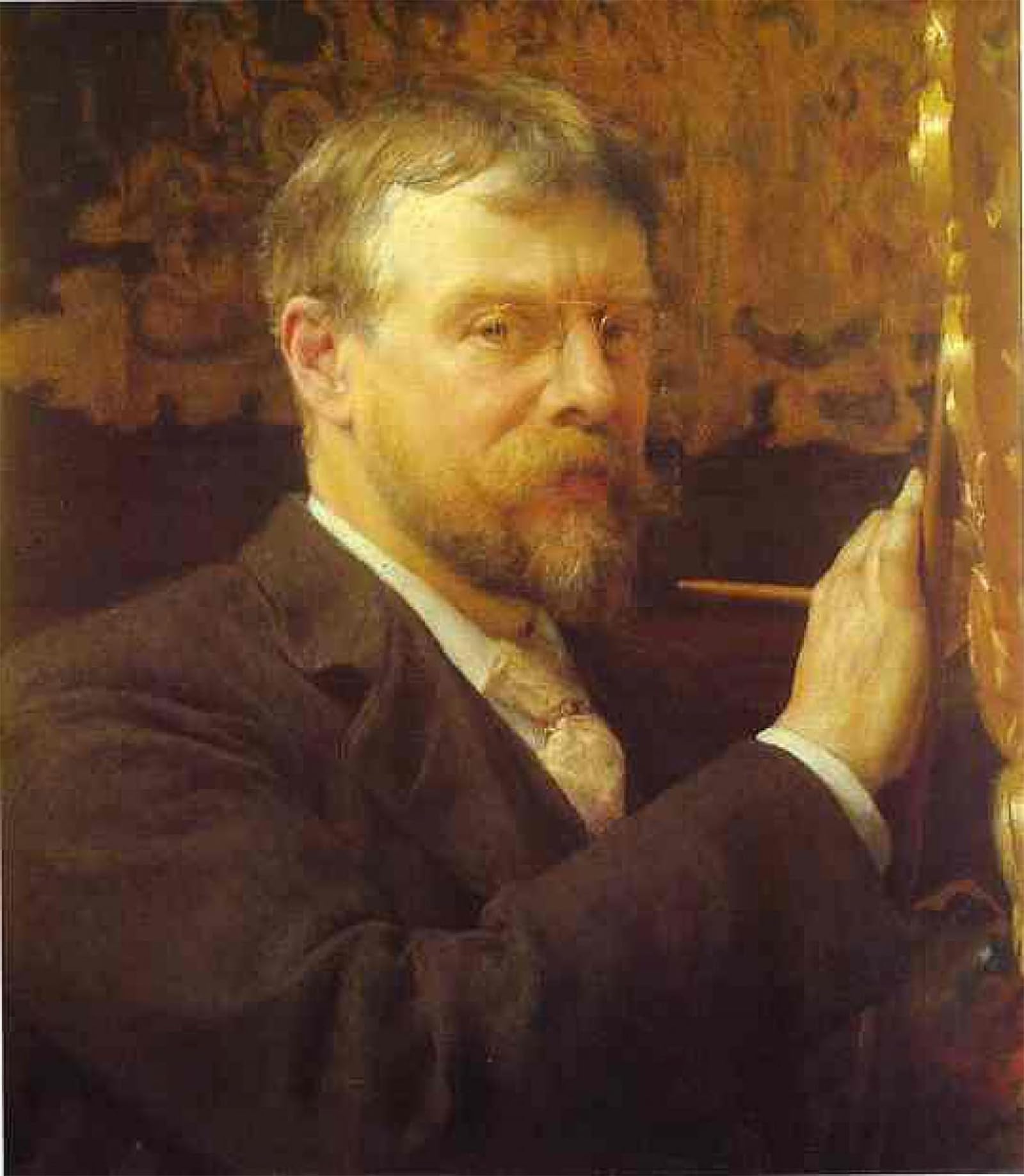 ARTXLXXBN Famous Art Print Poster Vintage Wall Art Self-portrait by Lawrence Alma Tadema Canvas Art Poster for Home Decor 60x90cm