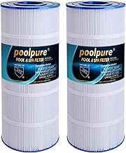 POOLPURE PA120 Pool Filter Replaces Hayward C1200, CX1200RE, Unicel C-8412, Filbur FC-1293, Clearwater II 125, Waterway Pro Clean PCCF-125, 817-0125N, 120 sq.ft Cartridge, 2 Pack