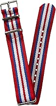 ARLANCH NATO Nylon Watch Band/Watch Strap - Multicolor with Stainless Steel Buckle | Swiss, Japanese, Vintage & New Watches (Choose Your Size & Color)