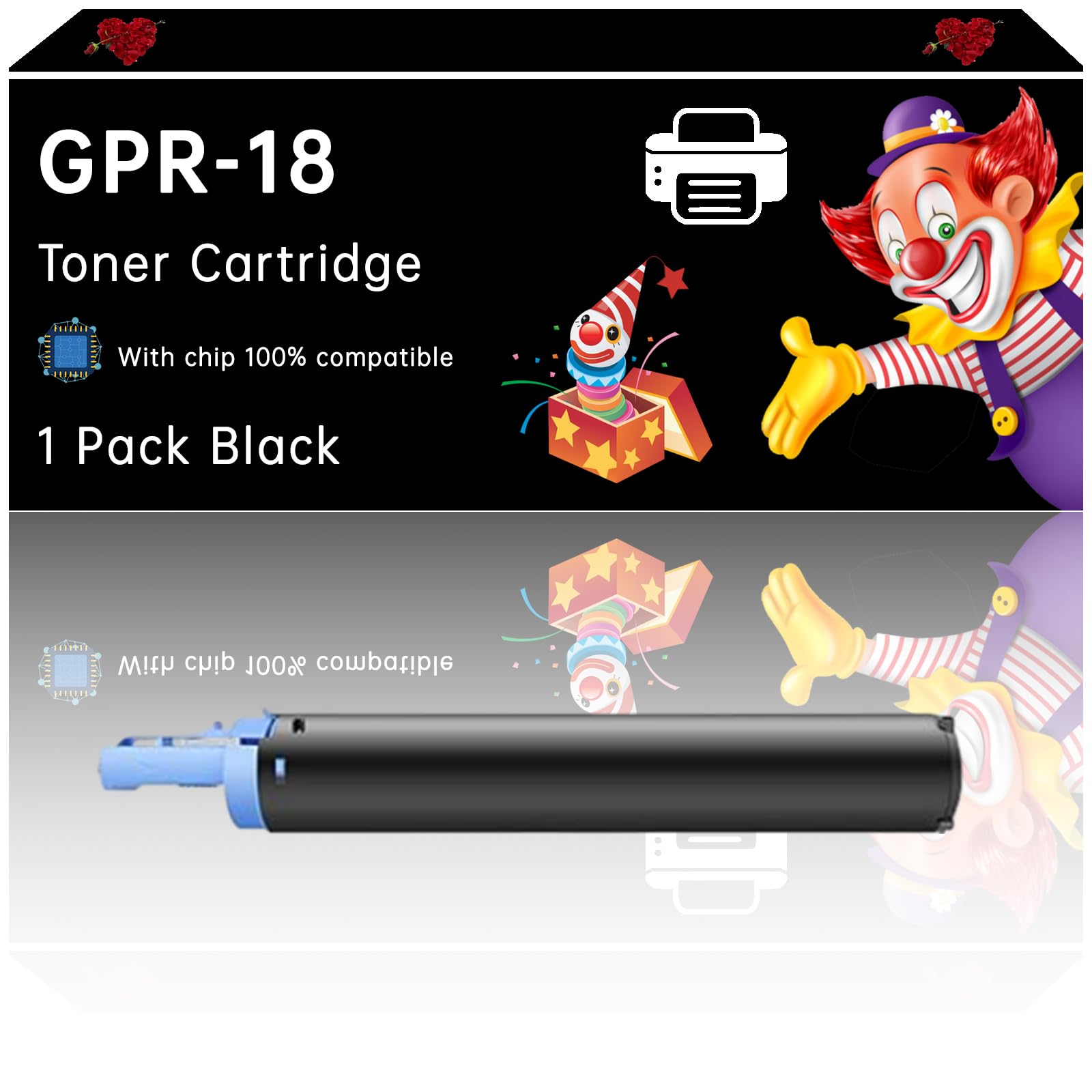 GPR-18 Toner Cartridge Compatible with Canon imageRUNNER 2318L 2320L 2016 2016i 2018 2018i 2020 2020i 2022 2022i 2025i Printers (1 Pack Black)
