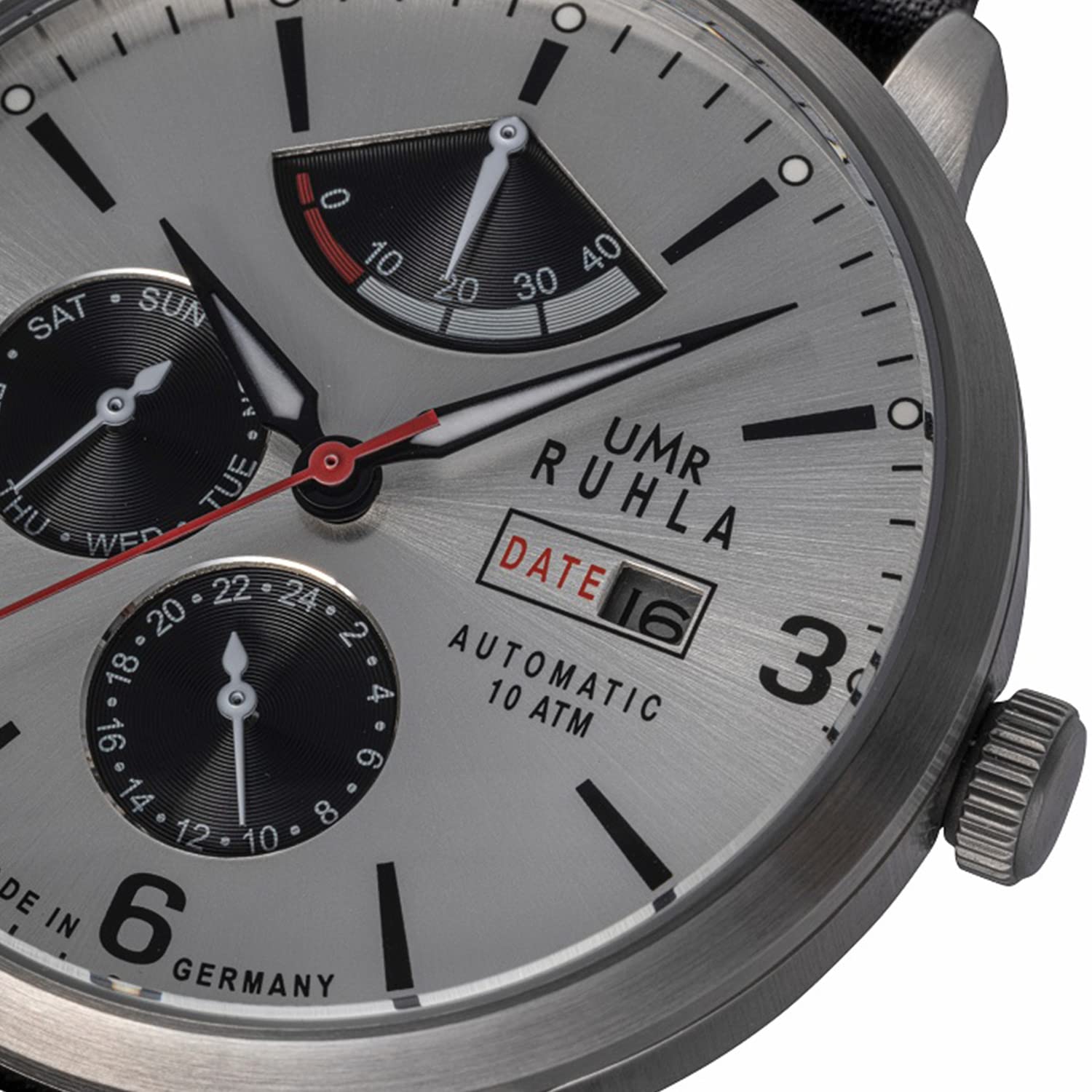 UMR RUHLA Automatic 80273, Armbanduhr, Herren, Automatik, Lederband, 10 bar