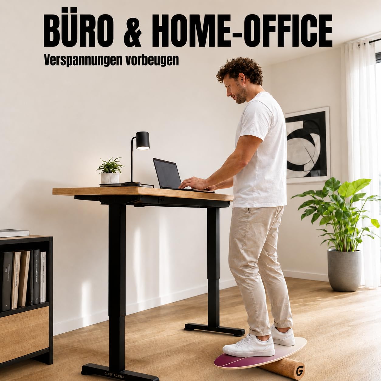 Glory Boards® Balance Board – Handmade - 100% Birkenholz - Inklusive Korkrolle - Optimal für Gleichgewichts- & Krafttraining, Für Einsteiger & Fortgeschrittene, Indoor & Outdoor