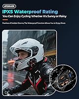 Vista 4 de Auriculares de comunicación Bluetooth para casco de motocicleta, intercomunicador impermeable con cancelación de ruido, uso compartido de música