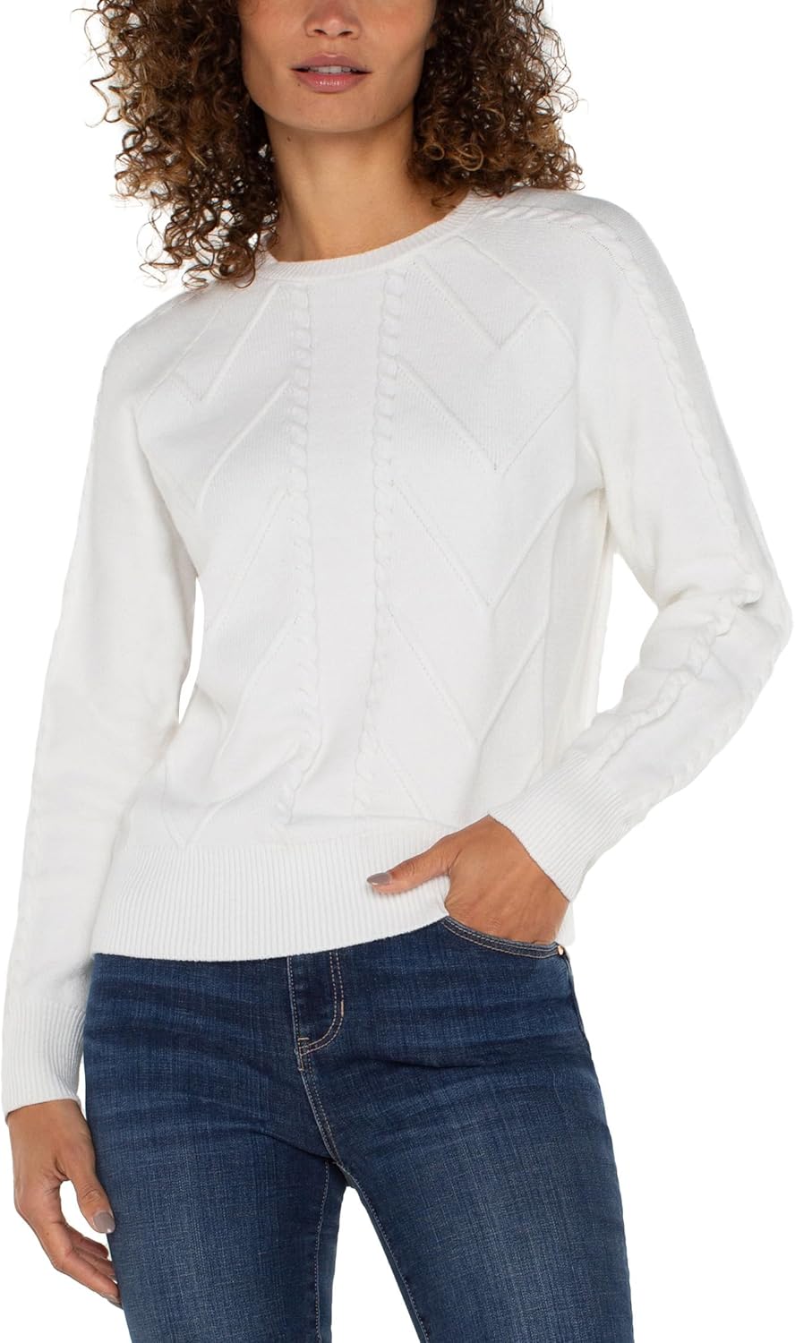 Liverpool Women's Long Sleeve Crew Neck Raglan Sweater