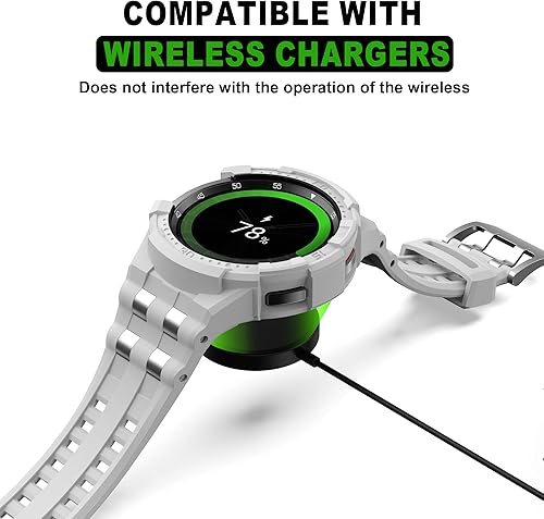 Miniatura 3 de T-ENGINE Correa compatible con Samsung Galaxy Watch 6 Classic de 1.850 in con funda, funda resistente de una pieza con correa para Galaxy 6 Classic
