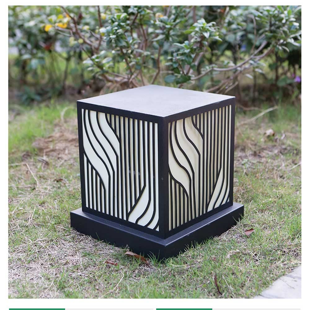 Wodoodporne lampiony ogrodowe LED, antykorozyjne oświetlenie dekoracyjne na patio, chodniki, przestrzenie podwórkowe, 30 cm x 34,8 cm, 2 szt