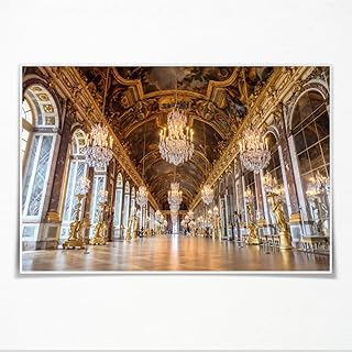 Versailles Palace PosterMirror GalleryHall of Mirrors In The Palace Canvas Art Poster and Wall Art Picture Print Modern Family Bedroom Decor 8x12inch Unframed