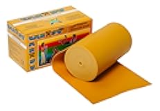 Cando 1211785 Low Powder Exercise Band Roll, 6 yd Length, Gold-XXX-Heavy