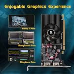 Radeon HD 6570 Carte graphique, double HDMI, 1G DDR3 64-bit, Cartes vidéo PC, Faible profil, ordinateur GPU, PCI Express x 16, Faible puissance, prise & Jouer (pas pour la fenêtre) 11)