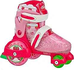 Patins divertidos para iniciantes da Roller Derby, tamanho ajustável, patins para crianças, meninos, meninas