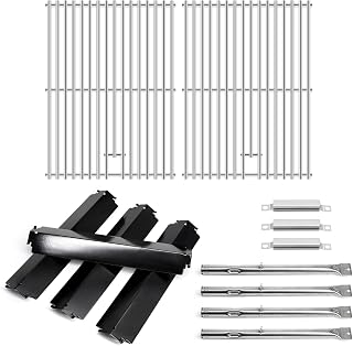 Grill Replacement Parts for Charbroil 463244011 463247009 463257010 463247412, Grill Grates, Heat Tents, Grill Burners and Carryover Tubes