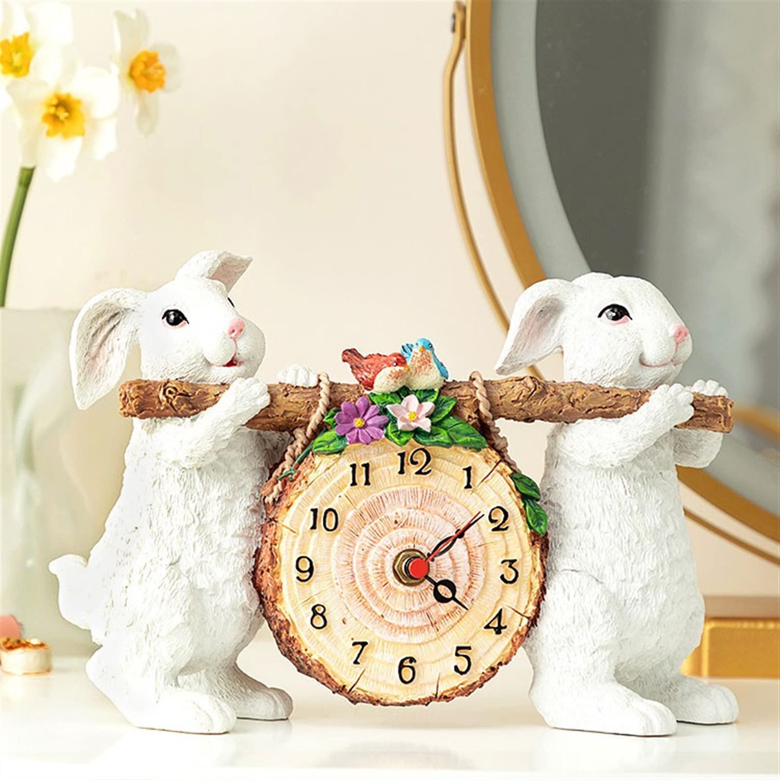 Décorative Horloge de Table personnalité Horloge créative Petite Horloge de Table Maison Chambre décoration Table silencieuse pour Bureau Chambre Table