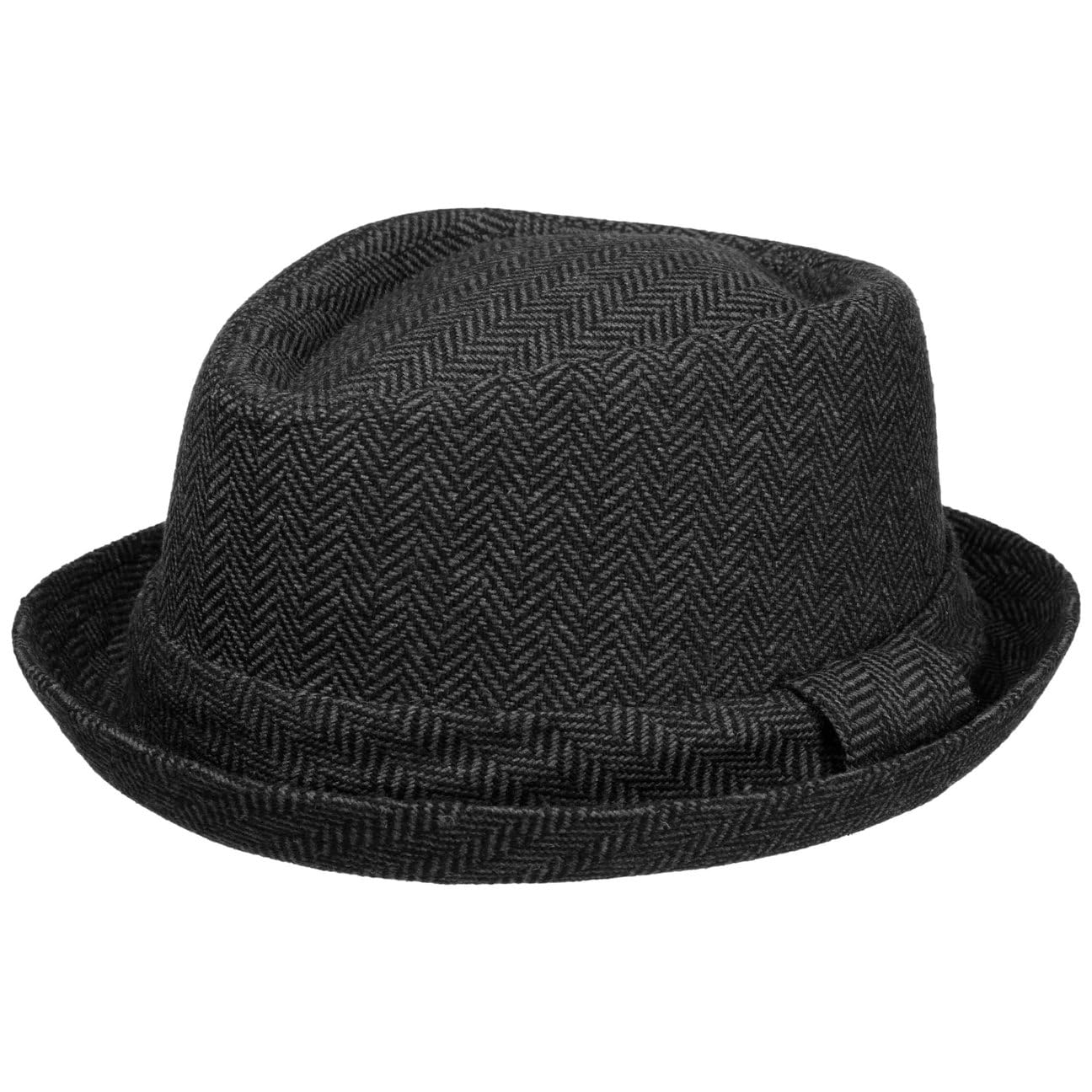 LIPODO Diamond Crown Cappello Pork Pie Spina di Pesce Multicolore con Fascia in Tessuto Unisex Estate Inverno