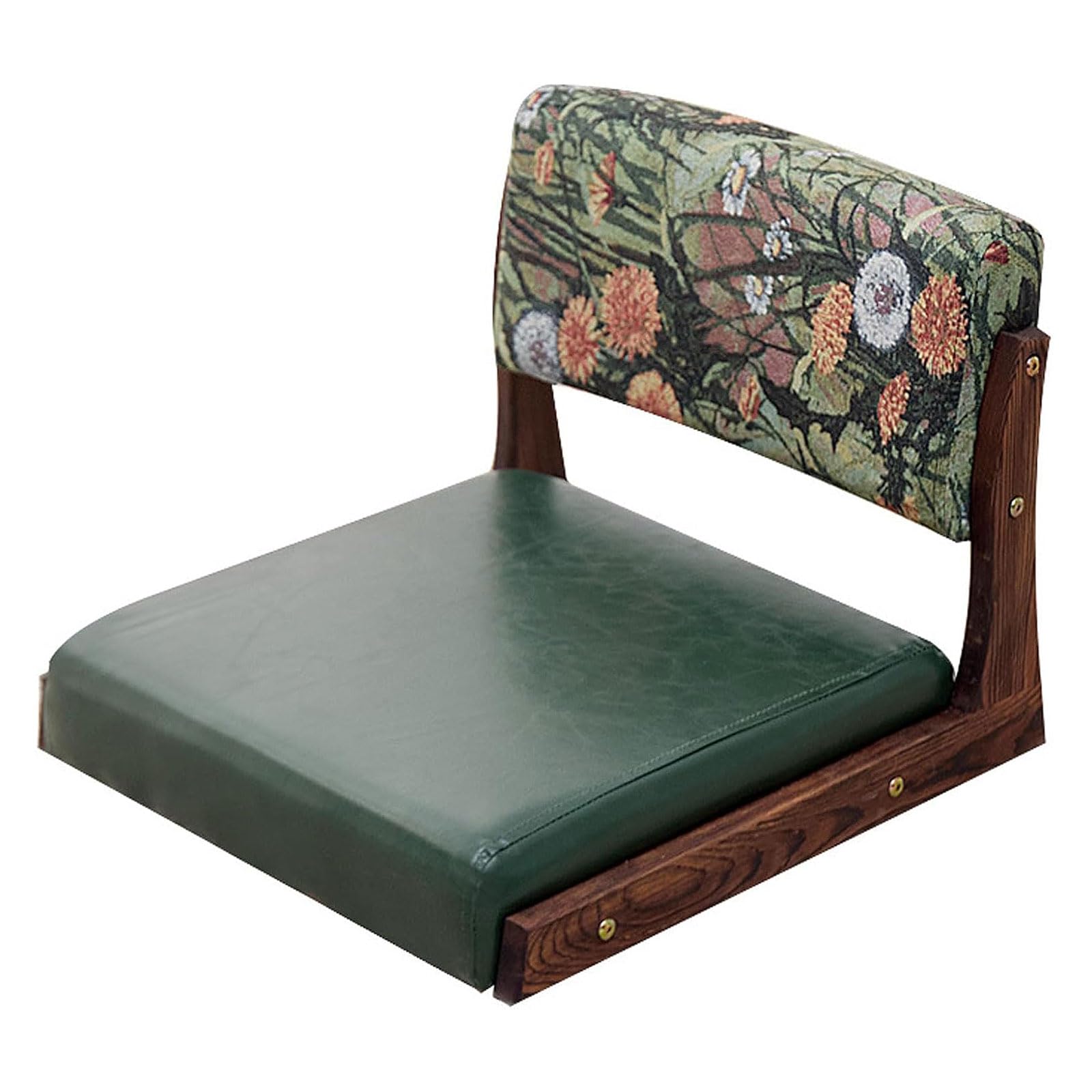 Wansiman Japanese Style Floor Sitting Chair,wood Legless Tatami Chair With Backrest,Japanese Legless Floor Chair,Home Bay Window Lazy Backrest Chair,Resists Deformation,for Reading,Meditation