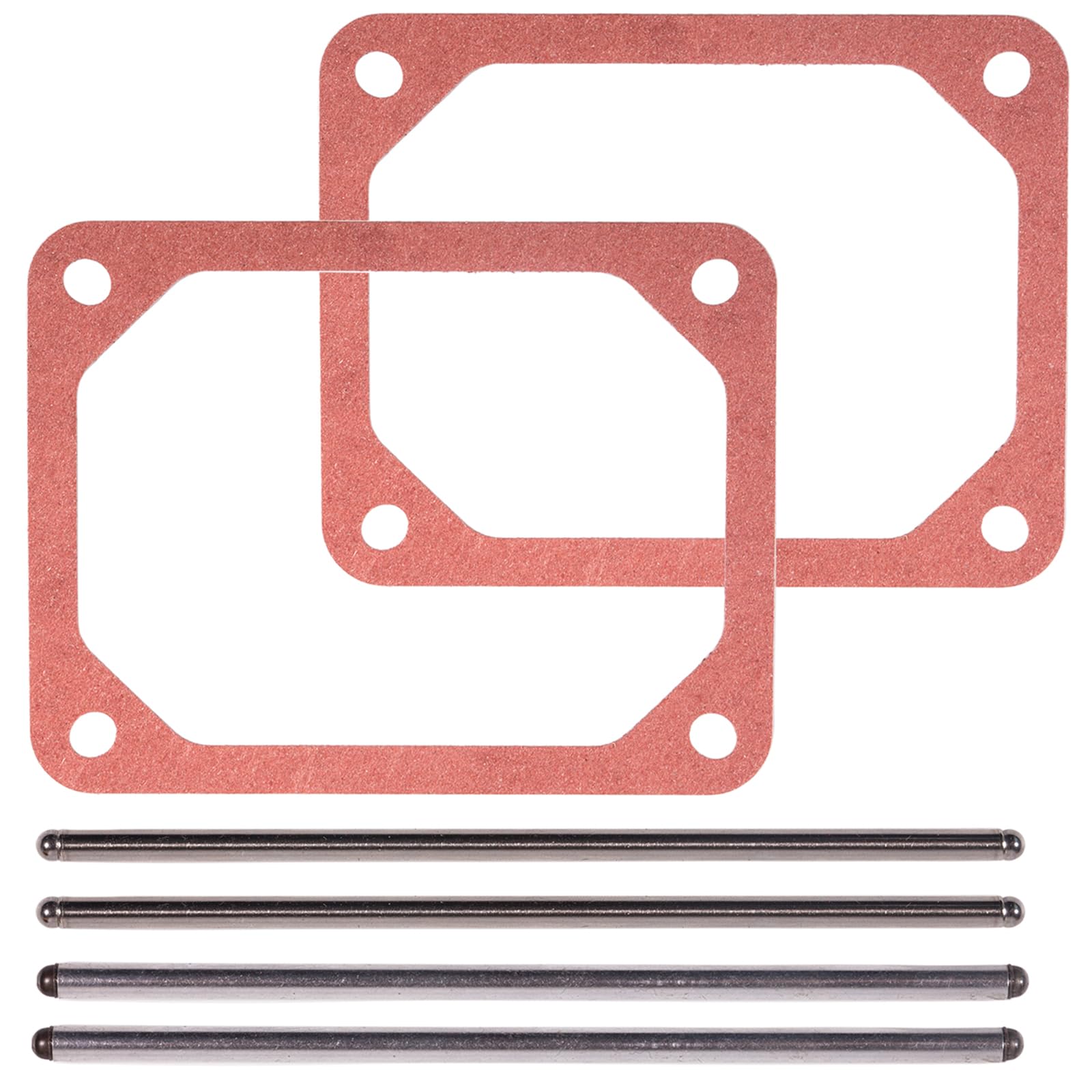 Briggs Stratton Head Gasket 273486 690971 690981 690982 with Two Push Rods Set fits the 446777 Engine 401577-0123-B1 20A114, 405777,total 6PCS.