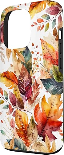 Miniatura 2 de Funda para iPhone 13 Pro Aesthetic Autumn Fall Colorful Leaves Watercolor Art