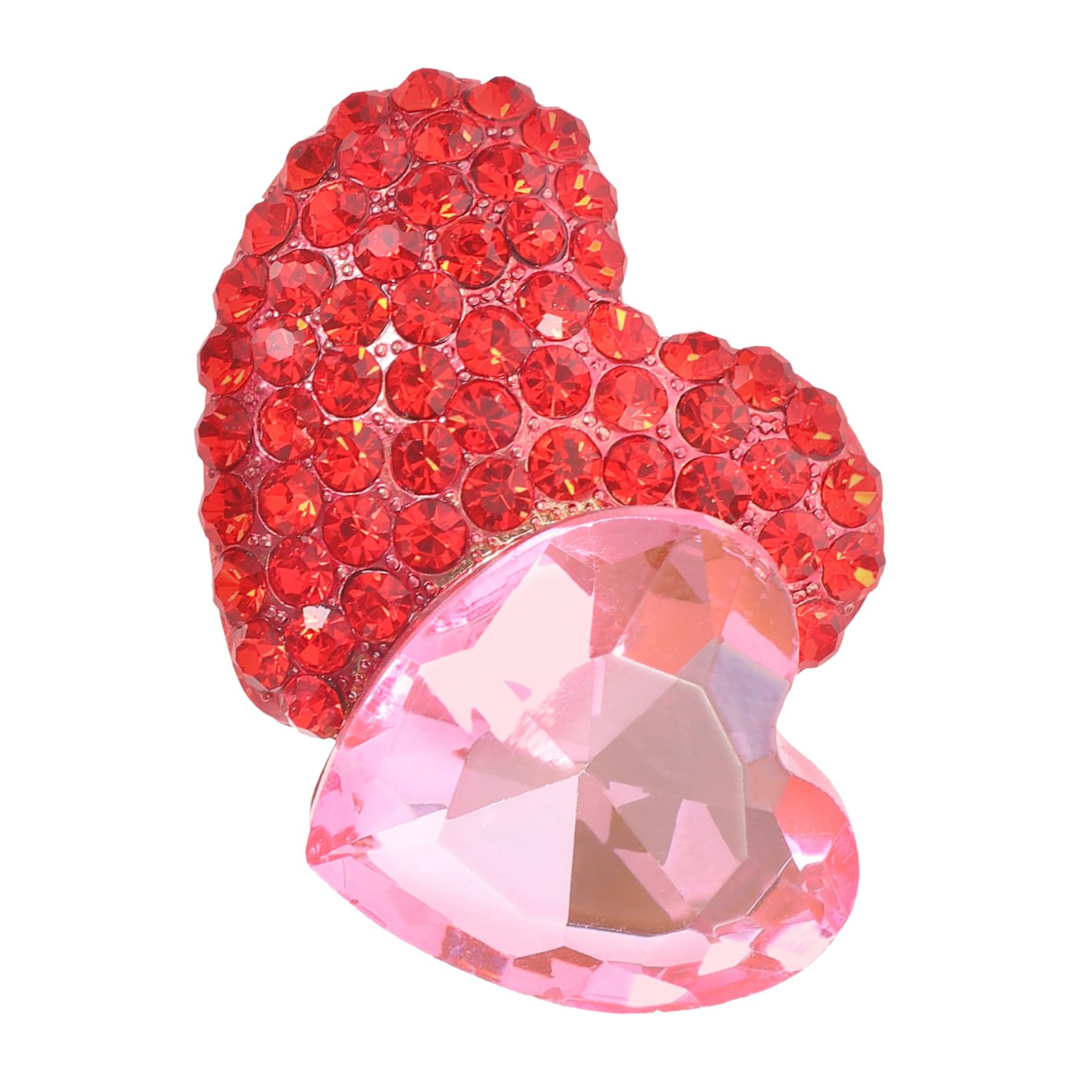 GALPADA Elegant Rhinestone Heart Brooch Lapel Pin for Women's Coat Dress Christmas