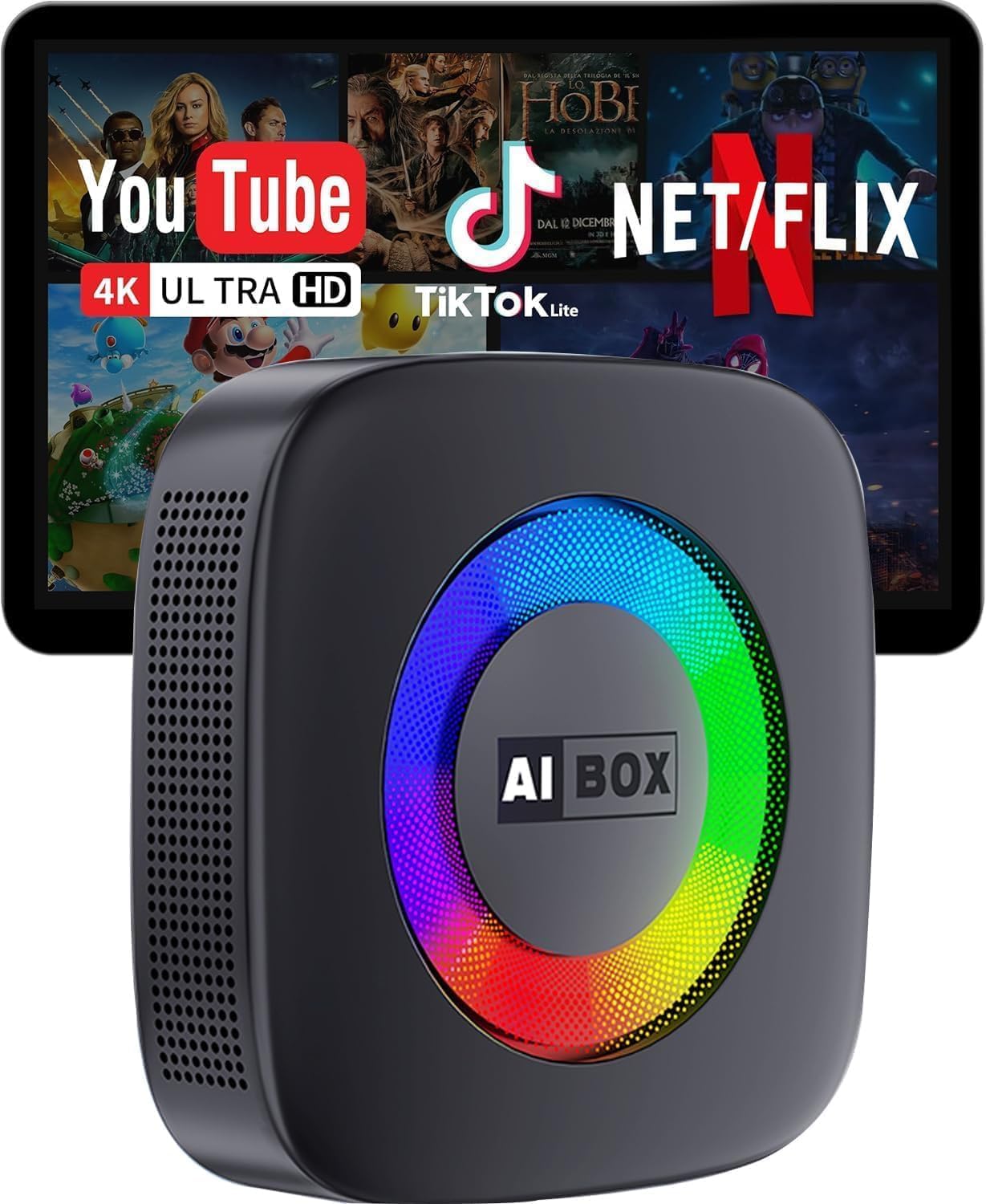 Wireless Carplay Adapter for iPhone Ai Magic Box with Net/Flix/YouTube Supports TF/Card D…