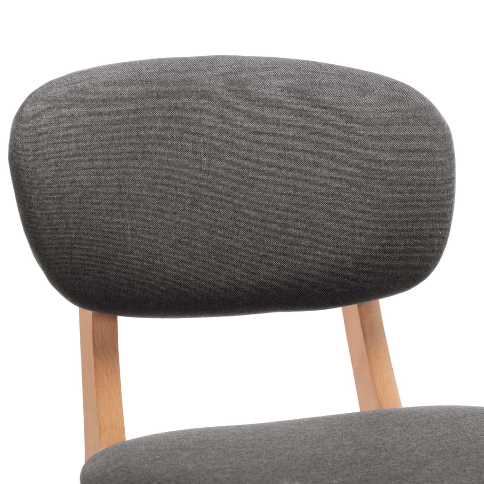 Homgoday Taburetes de bar, 2 unidades, gris oscuro, de tela, silla de oficina, silla de oficina, bar, silla de escritorio para salón o dormitorio