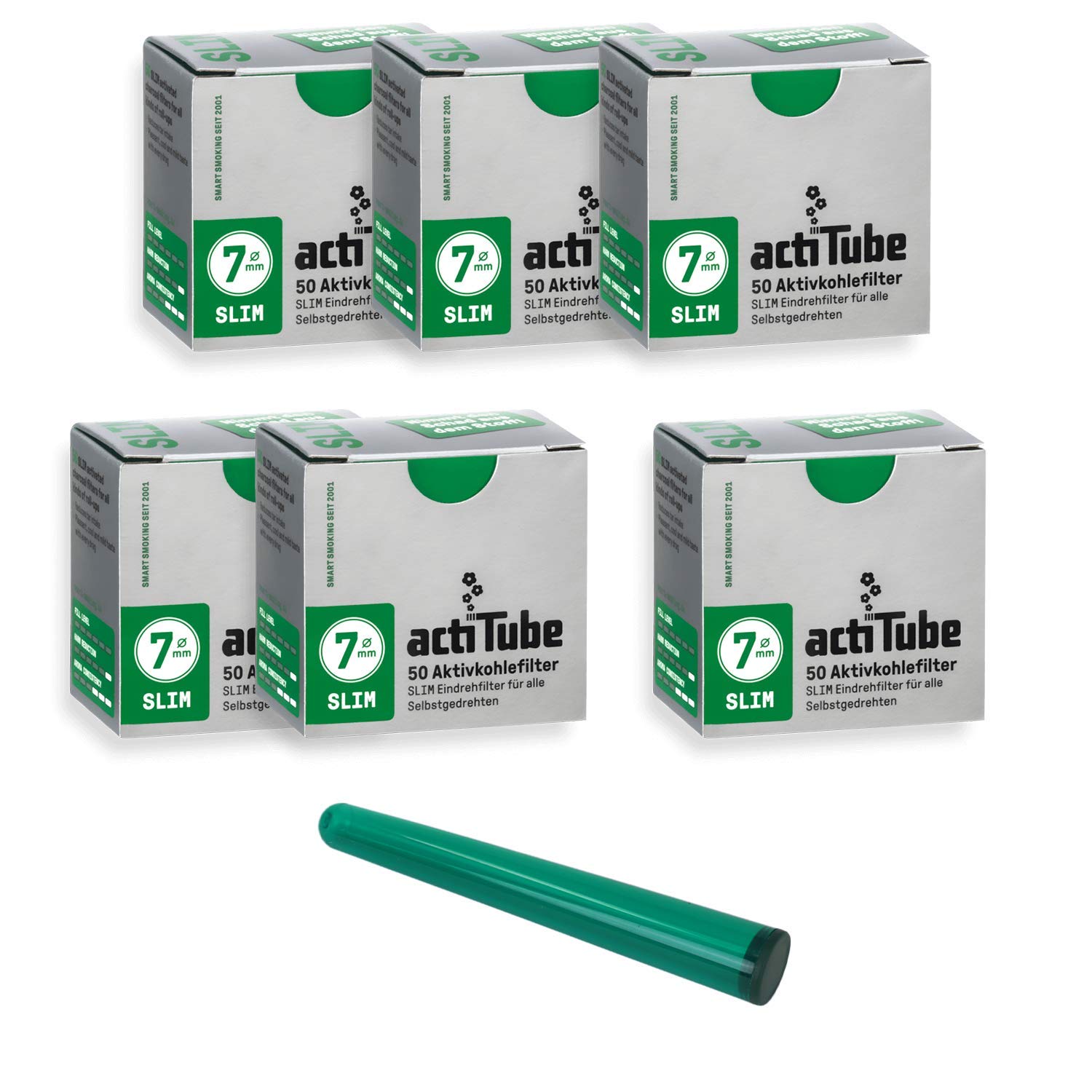 ActiTube Kogu Set Slim Activated Carbon Filter 7.1 mm – Include J Case, 6x50 (300)