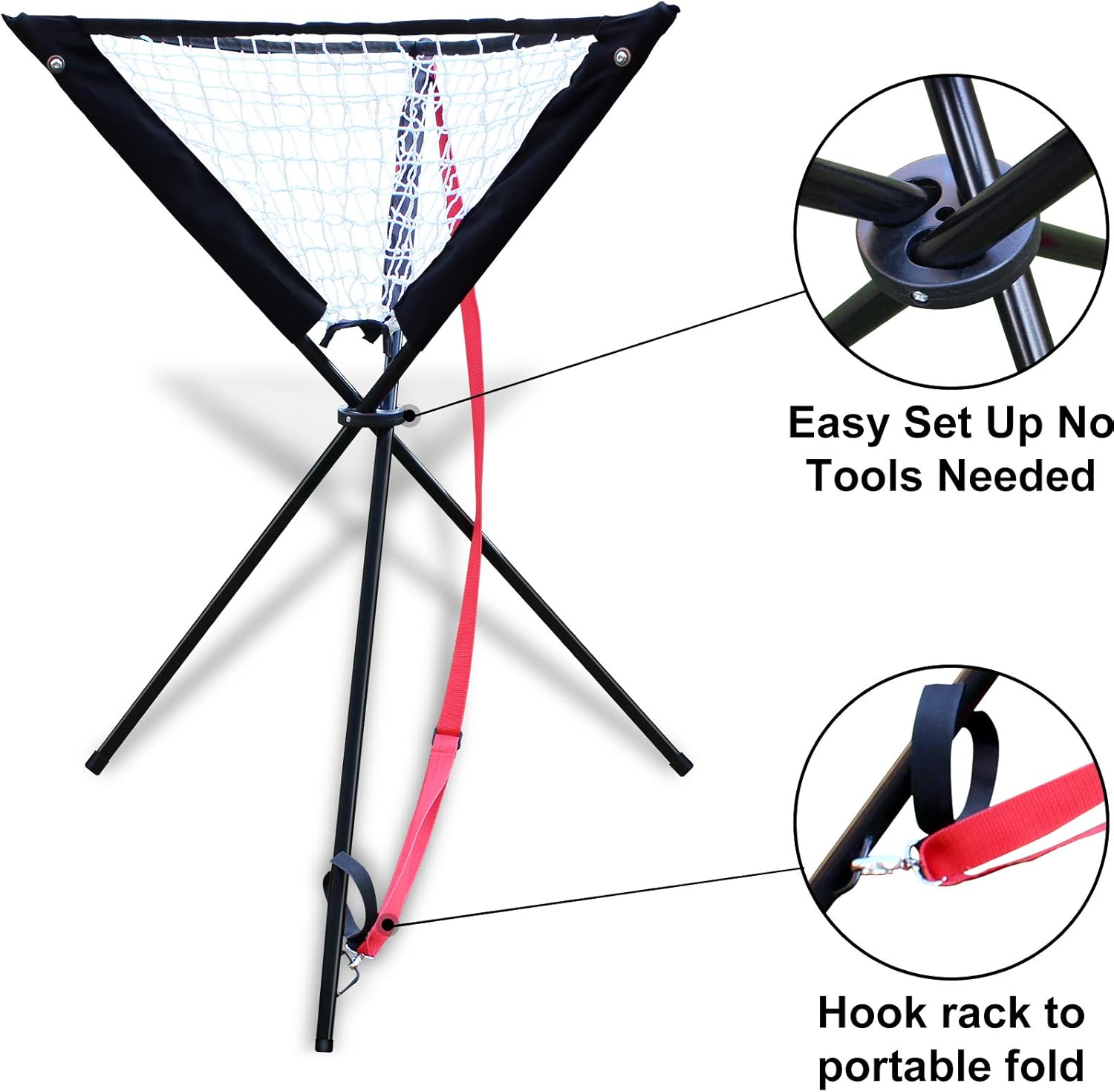 Kapler Ball Caddy Baseball Softball, Stand Ball Hold Baseball for Pitching Batting Training Baseball Softball, Portable and Foldable. : Sports & Outdoors