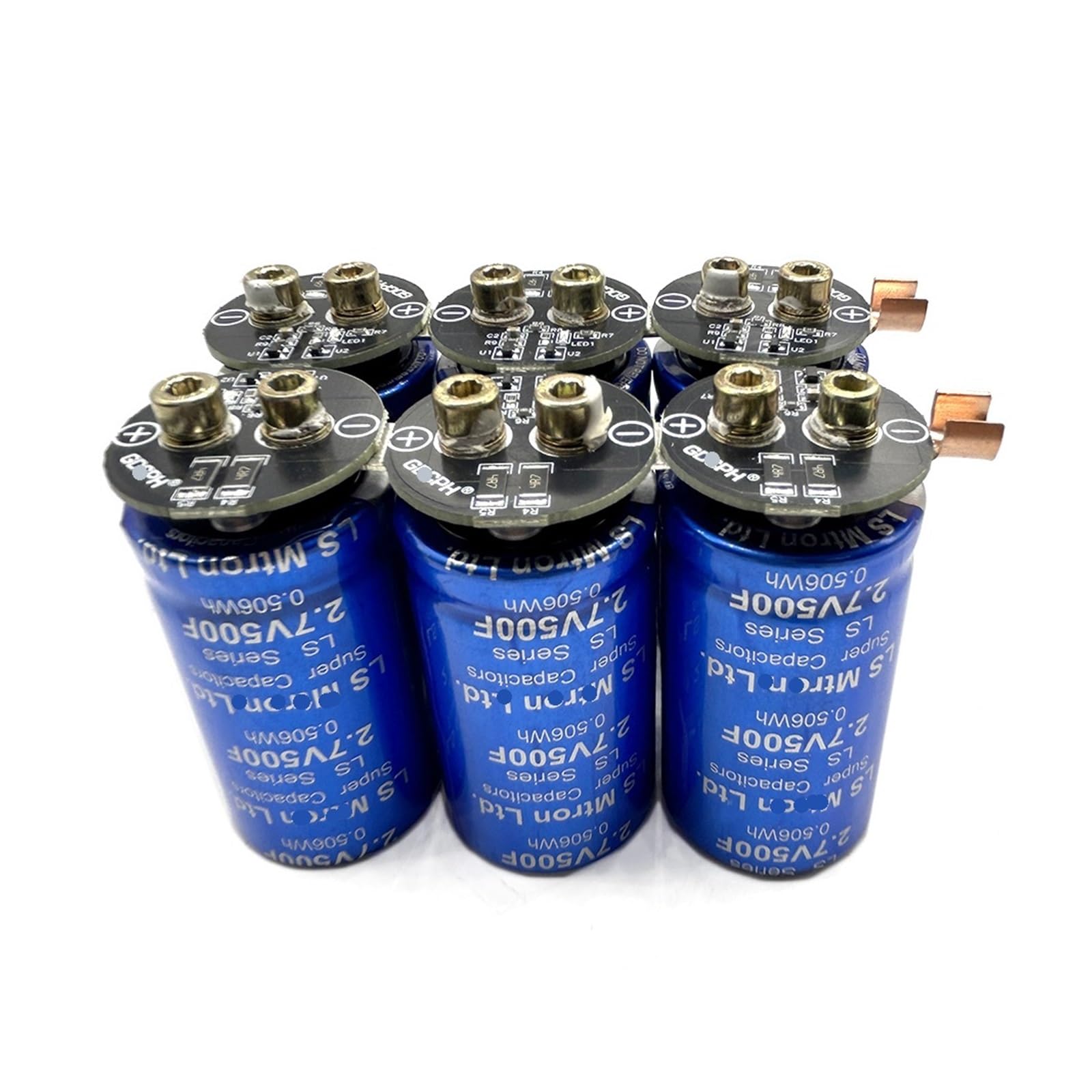 BALYDLUL 16V83F Screw-Foot Rectifier Module 2.7V500F Connection Bank(Single Row 16V83F)