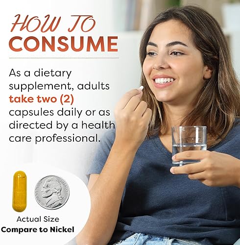 Miniatura 3 de Best Naturals Curcumina de cúrcuma 1500 mg/porción con bioperina - 180 cápsulas vegetales