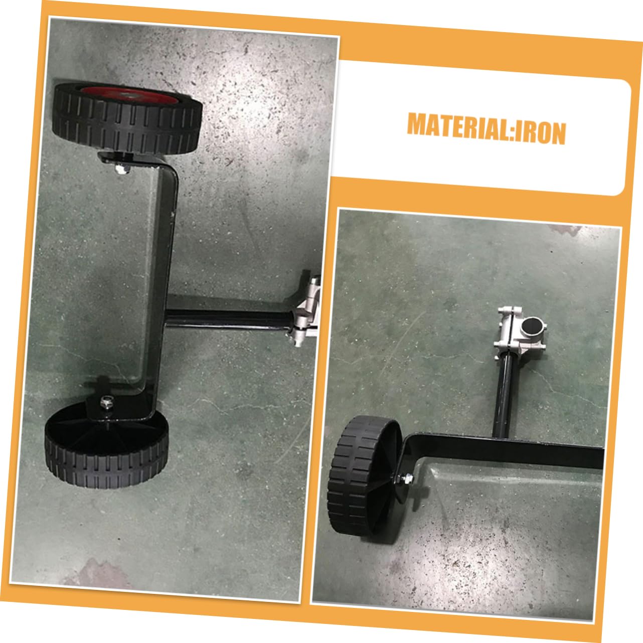 ibasenice 2piezas Kit De Ruedas Giratorias Para Herramienta De Jardinería Accesorio Para Ruedas Para Recortadora