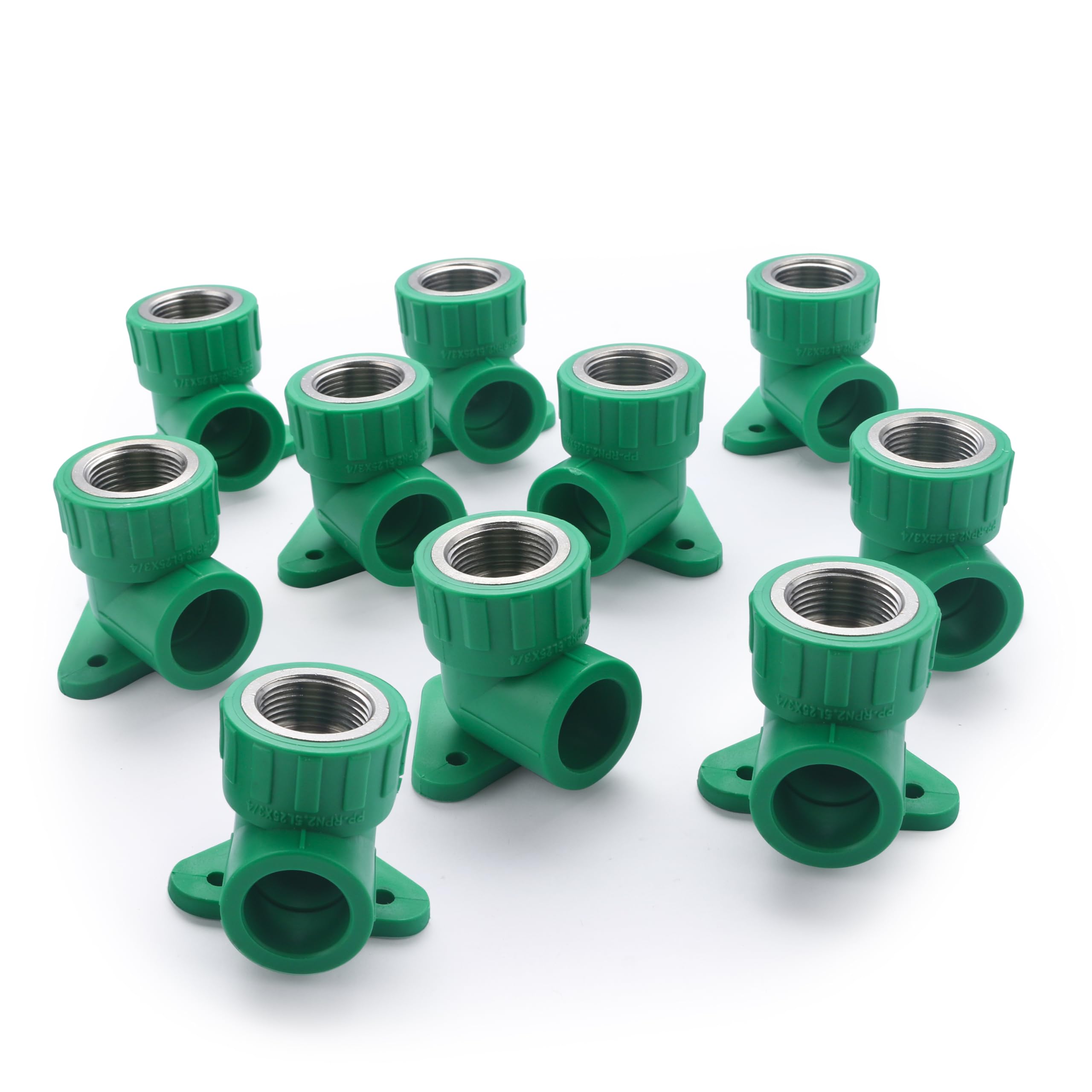 Codo mural PPR rosca hembra 3/4 x Ø25 mm para evitar fugas en baños 1