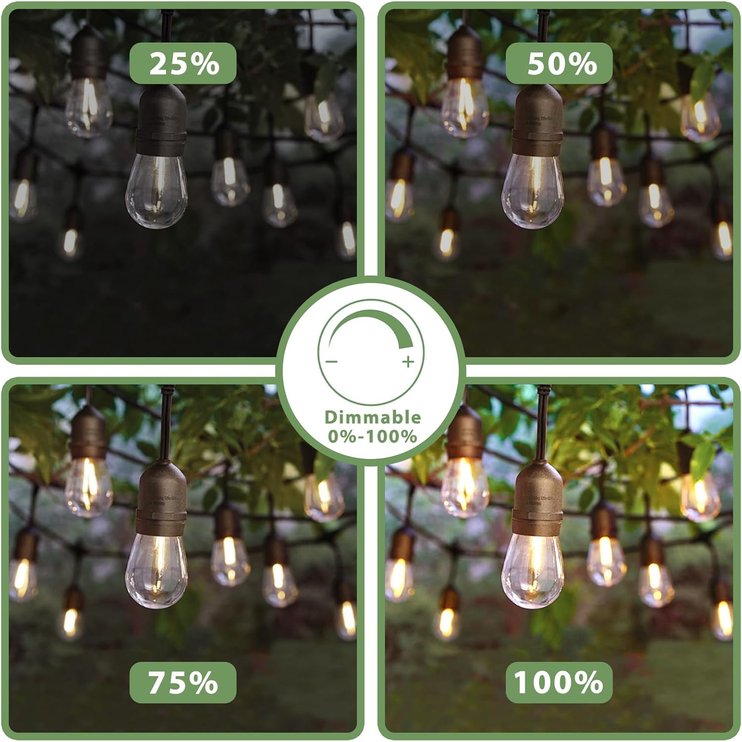 12 Pack New S14 LED Replacement Bulbs Dimmable, 0.6W T13 Replacement LED Lights Bulbs 2700K Warm White, Vintage E12 Led Candelabra Bulbs for C7/E12 Bases S14 G40 Outdoor String Lights Shatterproof