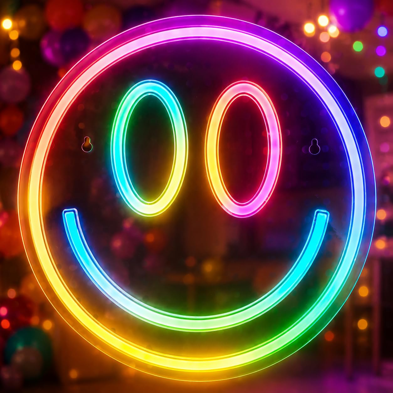 Photo 1 of Smiley Face Neon Sign - RGB, 13.2-inch