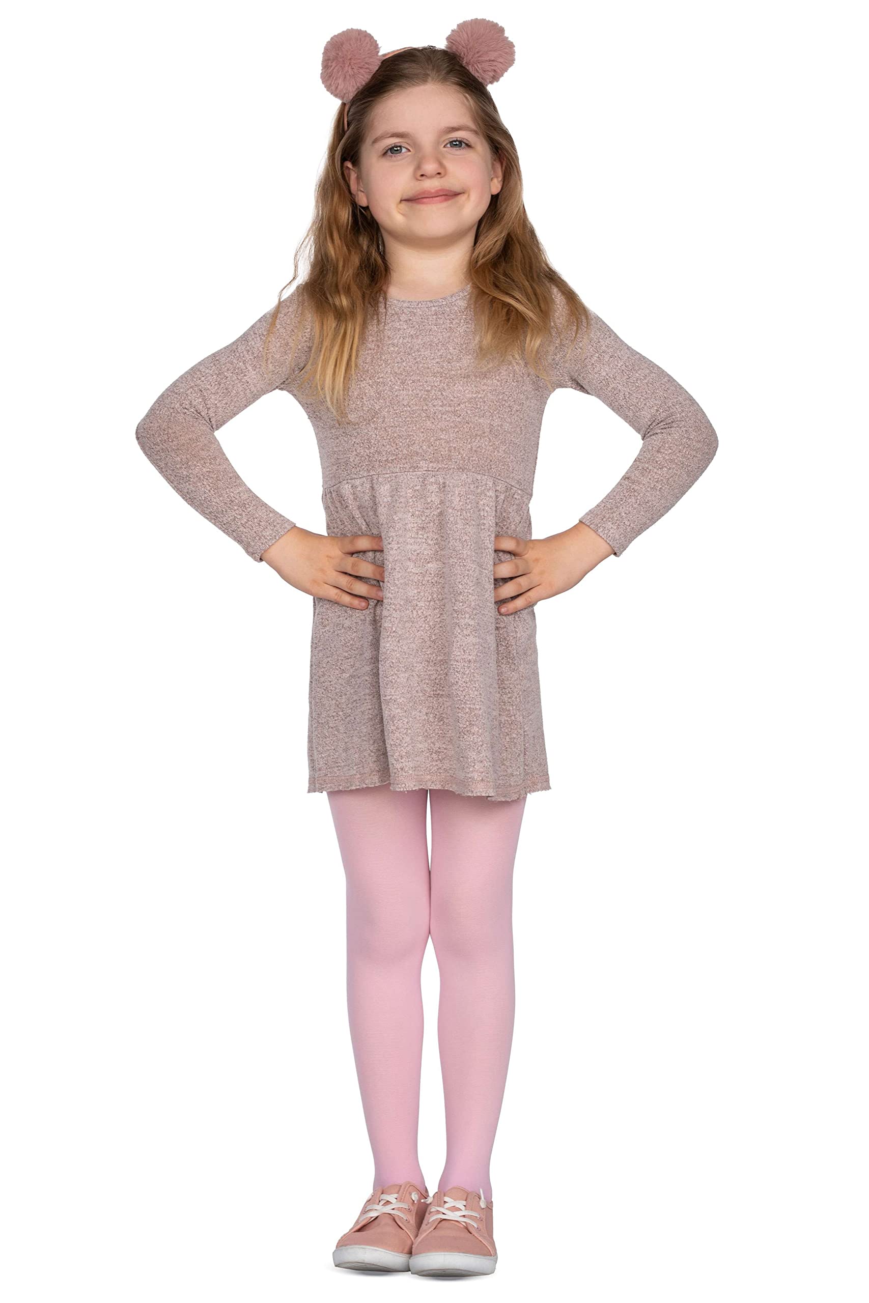 looksy Lot de 3 Collants Fille 40 Deniers Opaques Unis Microfibre Ballet Extensibles Doux Enfant Collants Scolaires Uniforme Danse 3-12 Ans
