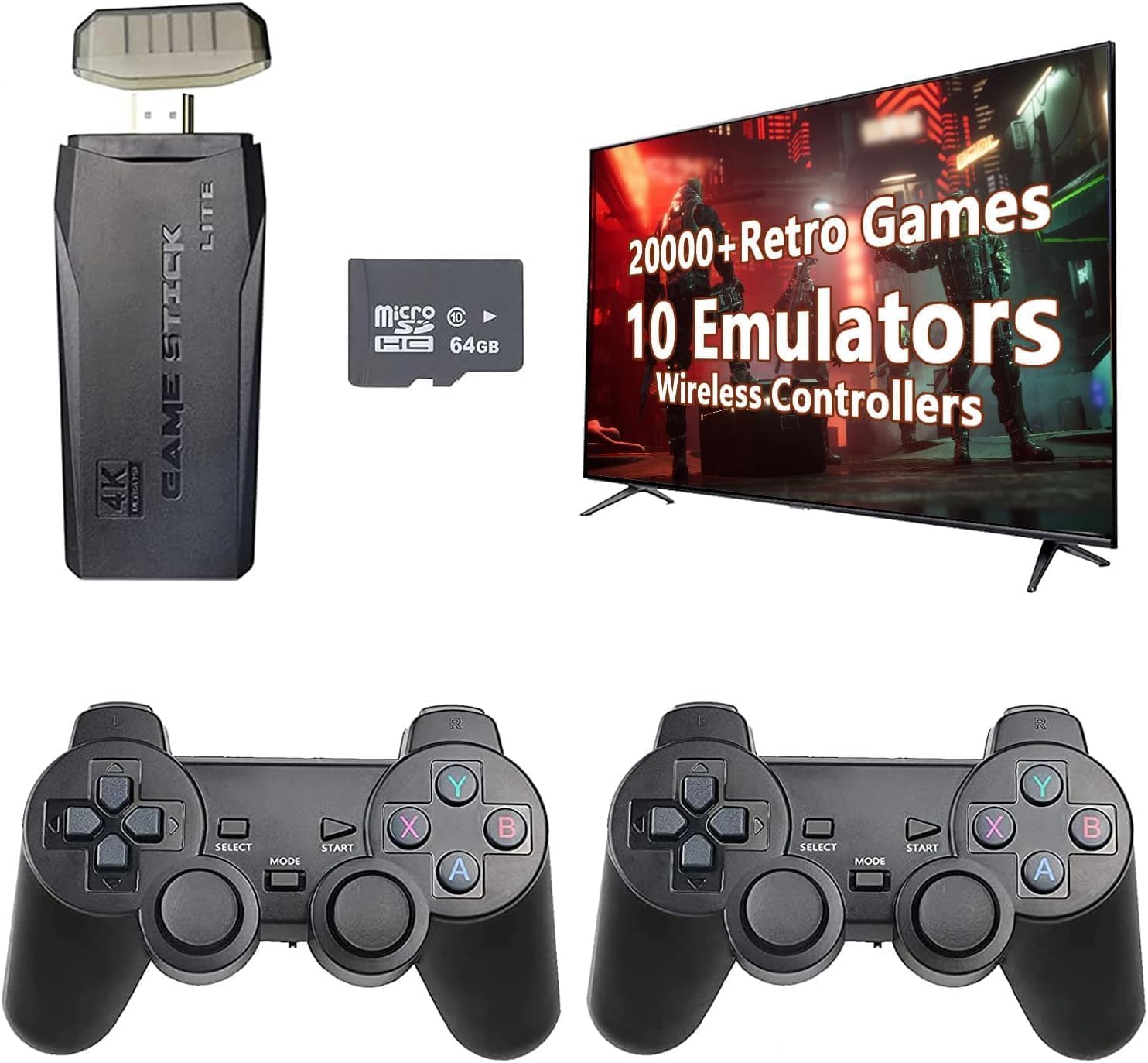 See full amazon price history chart for Viart Creation® Wireless Video Games for tv Gaming Retro Gaming Console with Game Stick 4K Plug & Play TV Video Game Set for 2 Player with 9Emulator for Kids & Old School Station Video Game (20K) Viart Creation® Wireless Video Games for tv Gaming Retro Gaming Console with Game Stick 4K Plug & Play TV Video Game Set for 2 Player with 9Emulator for Kids & Old School Station Video Game (20K) (B0D83YWFNN) Amazon Price History, Amazon Price Tracker