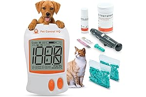 Blood Sugar Glucose Monitor System for Dogs & Cats - Calibrated Dog/Cat Diabetes Testing