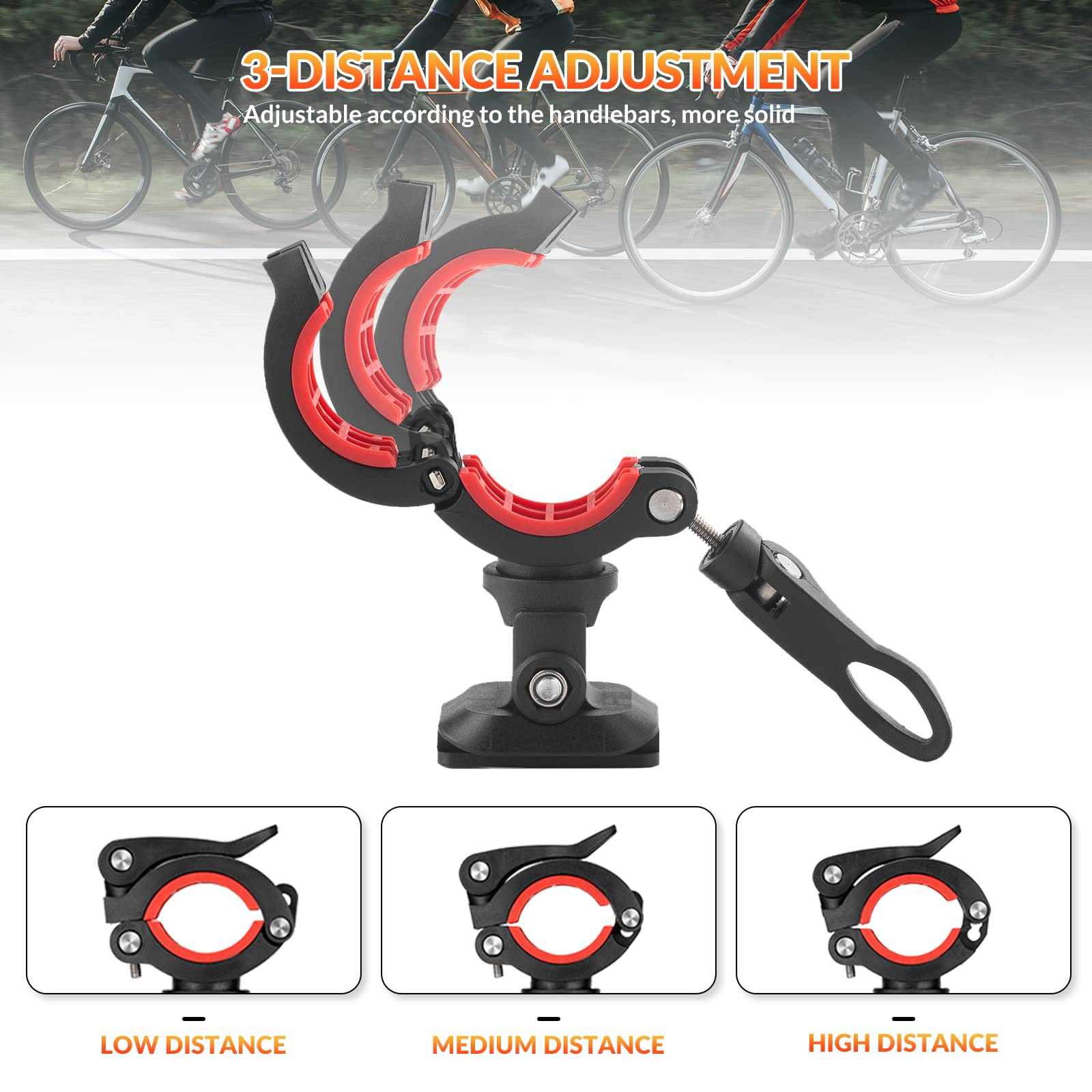 WUFANC Support Telephone Velo Etanche - Porte Telephone Velo, Rotation