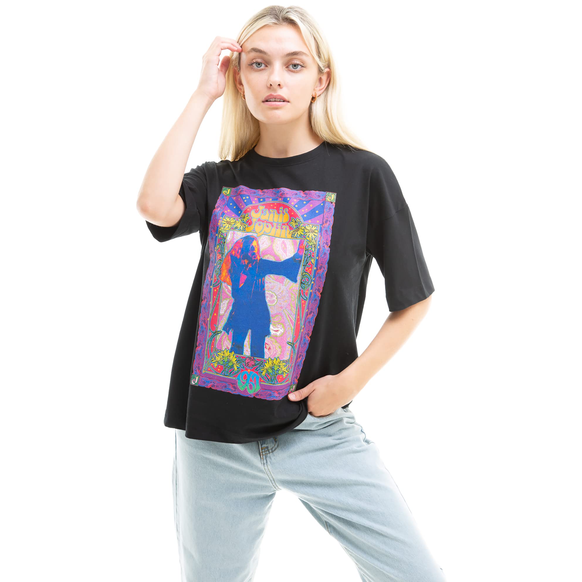 Janis Joplin Women's Trippy T-Shirt (pack of 1)