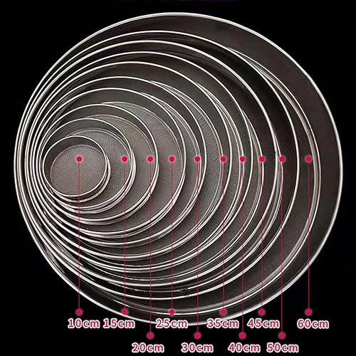 Miniatura 6 de Tamiz de malla fina, tamiz de acero inoxidable 304, tamiz de polvo de harina de cocina de alta precisión (agujero de malla 3 de 0.315 in, 3.9 in) 3