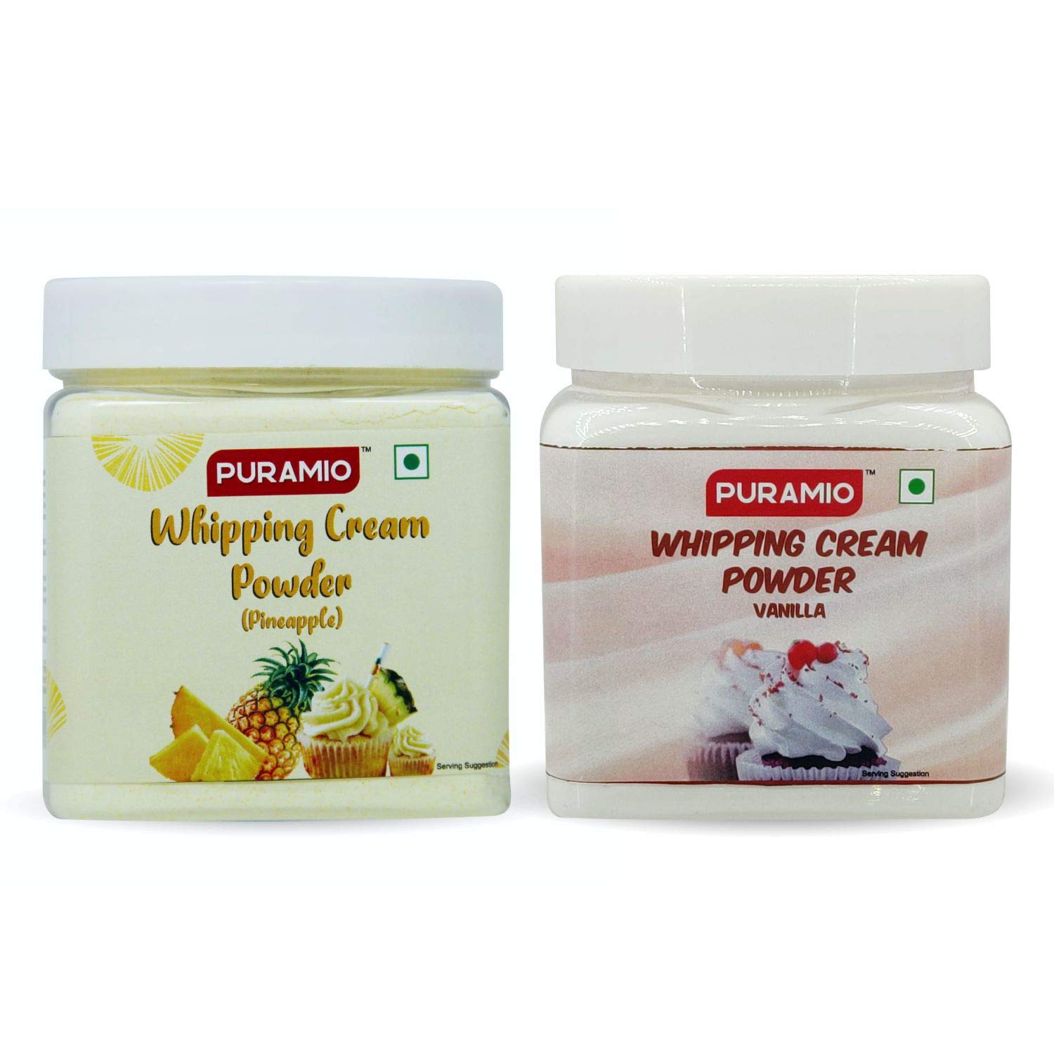 Puramio Whipping Cream Powder Combo of- Vanilla & Pineapple, (250g x 2)-image-27